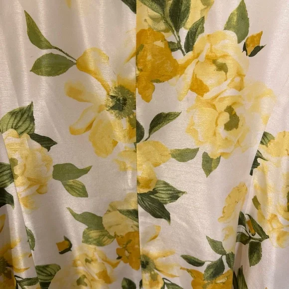 Danillo Women's Floral Midi Dress yellow with floral jacket - Yellow and Green - Picture 6 of 15